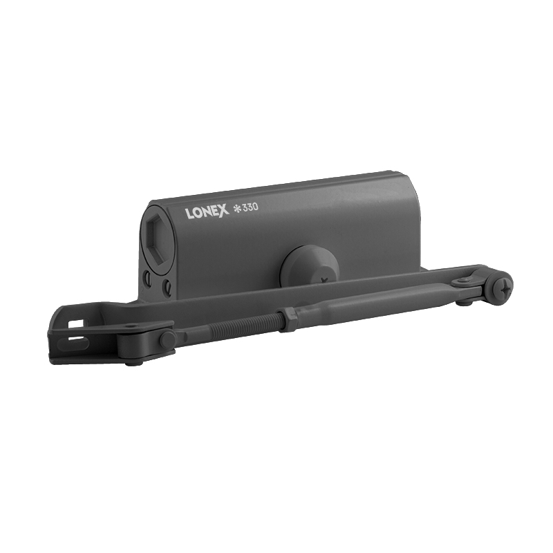 Доводчик дверной 330 LONEX от 50 до 120 кг цвет Графит (7016) Нора-М